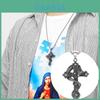 Skull Dragon Cross Necklace For Men Vintage Alloy Pendant With Street Style Personality Decorations