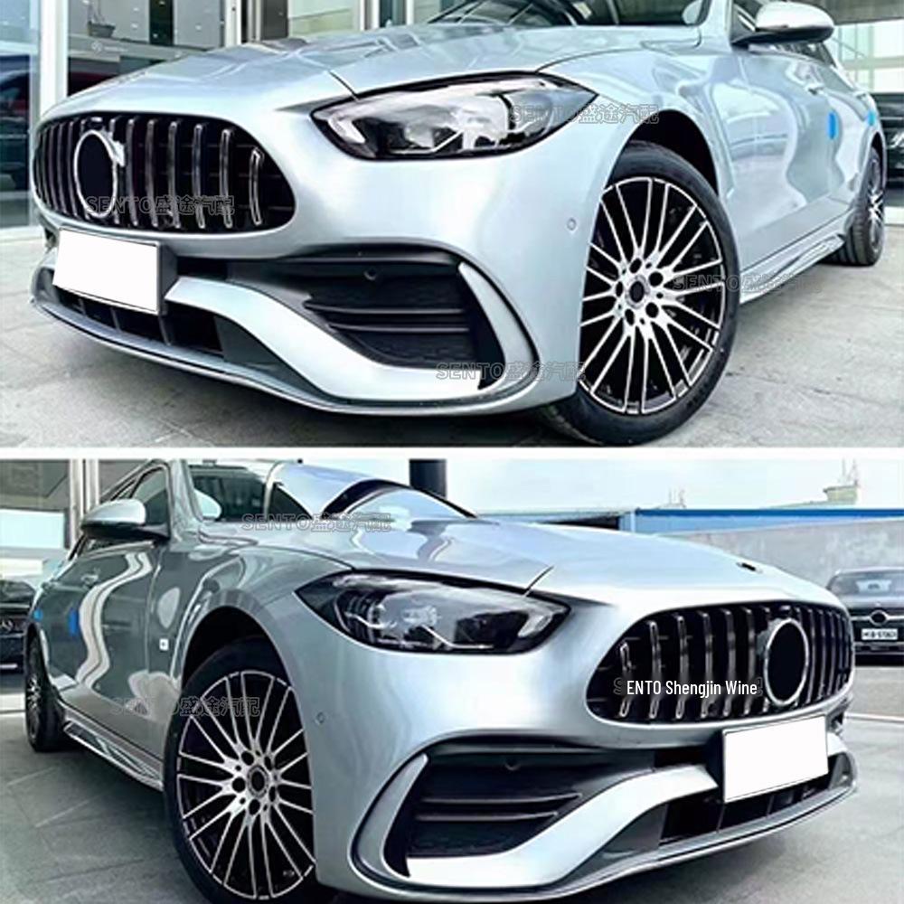 GT Vertical Bar Front Bumper Air Intake Grille for 2022+ Mercedes-Benz C-Class W206