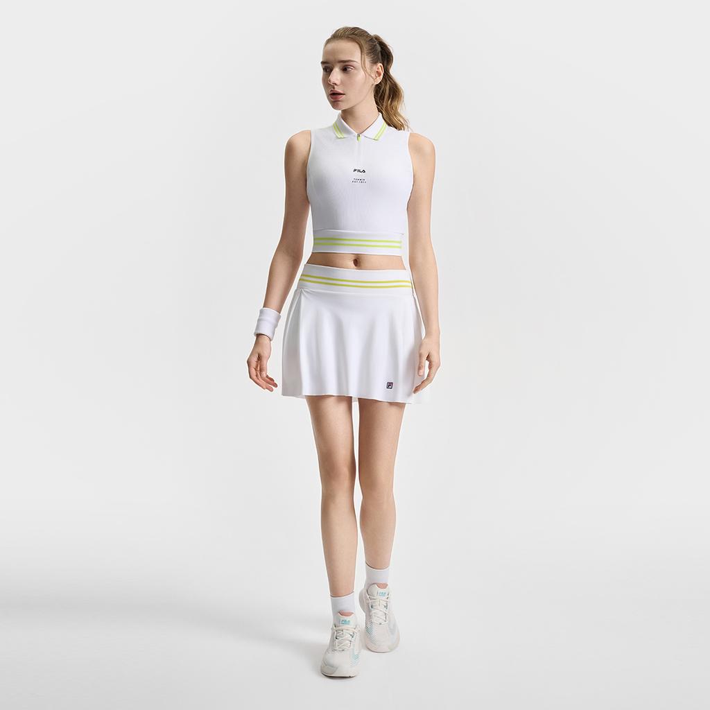 New FILA Athletics Tennis Sport Vests Women's Jade White WT A11W523126F-WT