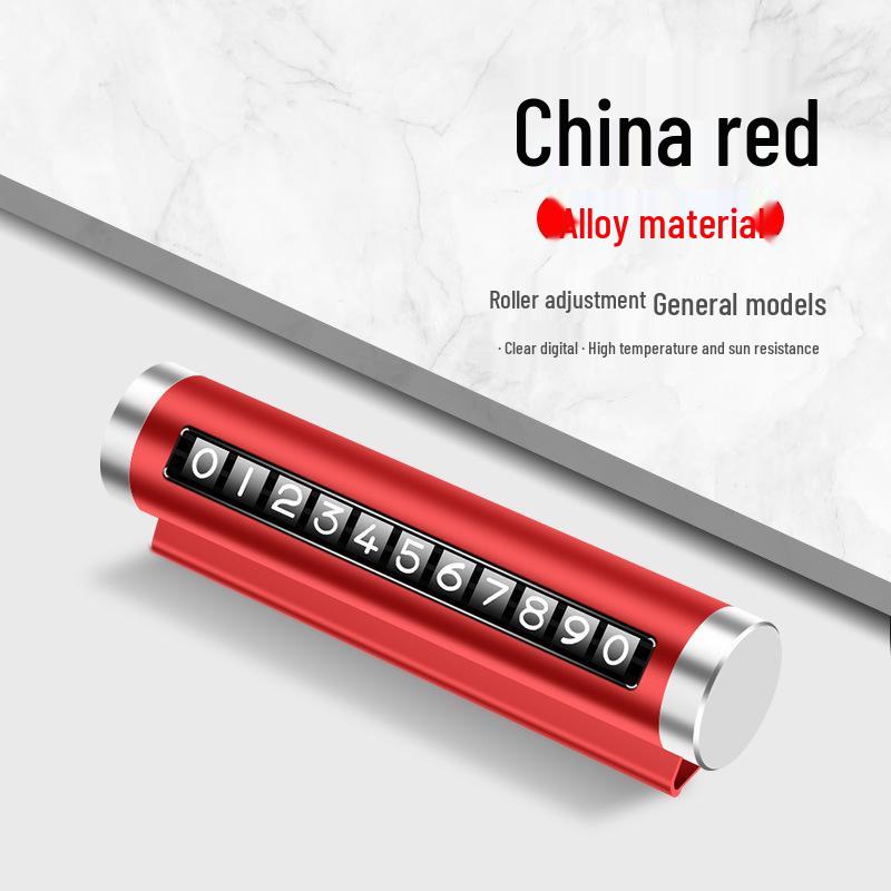 Aluminum Alloy Temporary Car Parking Number Plate