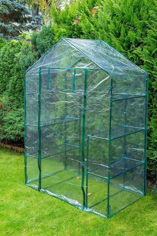 Greenhouse 143*73*195 Cm, Pvc Foil, Metal Structure - T N15-902