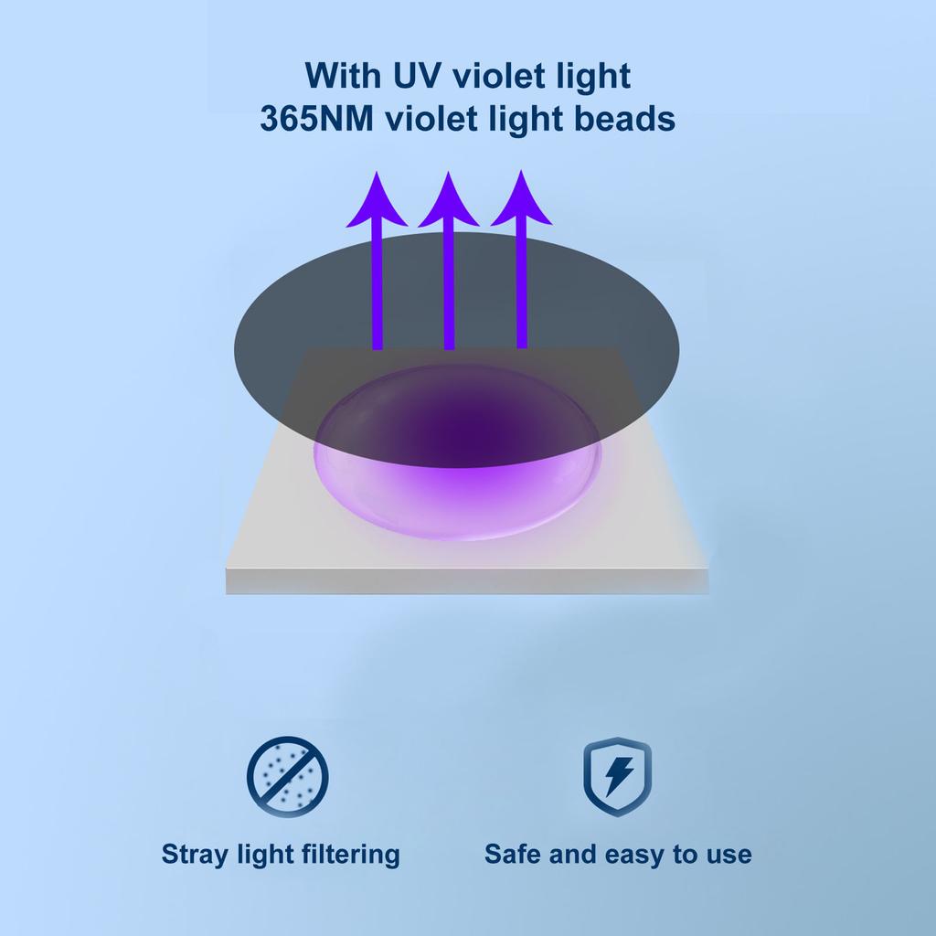 N11 Ultrasonic Bark Control Device Rechargeable Handheld Dog Bark Deterrent Devices with UV Violet Light Grey