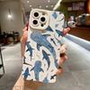 Whale Pattern Phone Case For iPhone 16 Pro Max Cases For iPhone 11 12 13 14 15 8 7 Plus 16e XR X XS Shockproof Silicone Cover