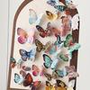 72Pcs Lifelike Butterfly Decorations Set Watercolor Wings for Wedding Party Photo Booth Props Home Room Decor Bridal Wreath Diy