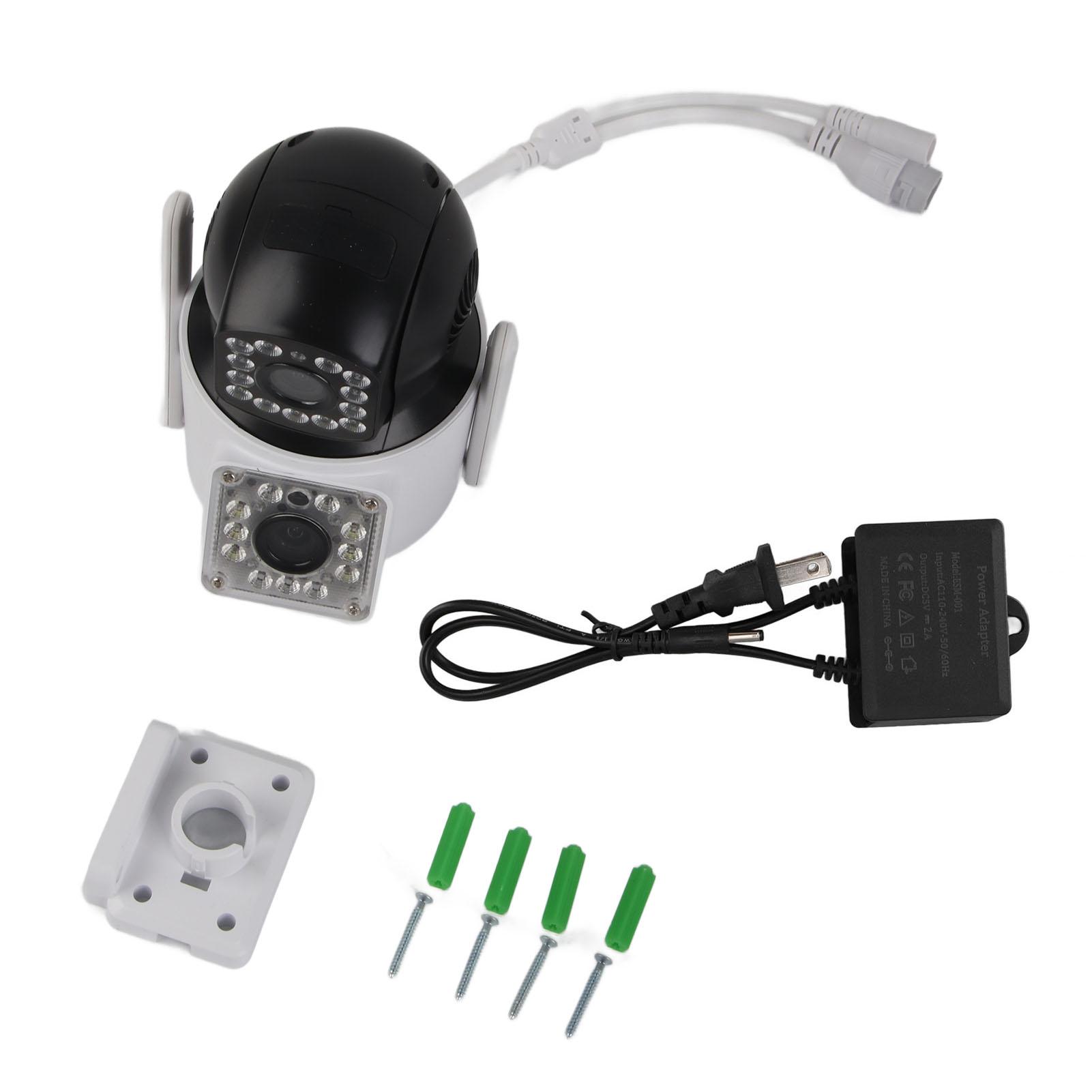 

Об єктив 1080P Камера безпеки 360 градусів PTZ 2.4G Wi-Fi Бездротовий кольоровий нічне бачення Двостороння розмова Авто US Plug