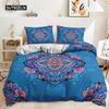 Bohemian Bedding Collection Boho Flowers Duvet Cover Exotic Nationality Pillowcases Queen King For Woman Couple Bedroom Decorations