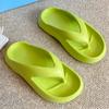 Flip-flops women's summer new beach pinch slippers women's heightening non-slip outer wear seaside