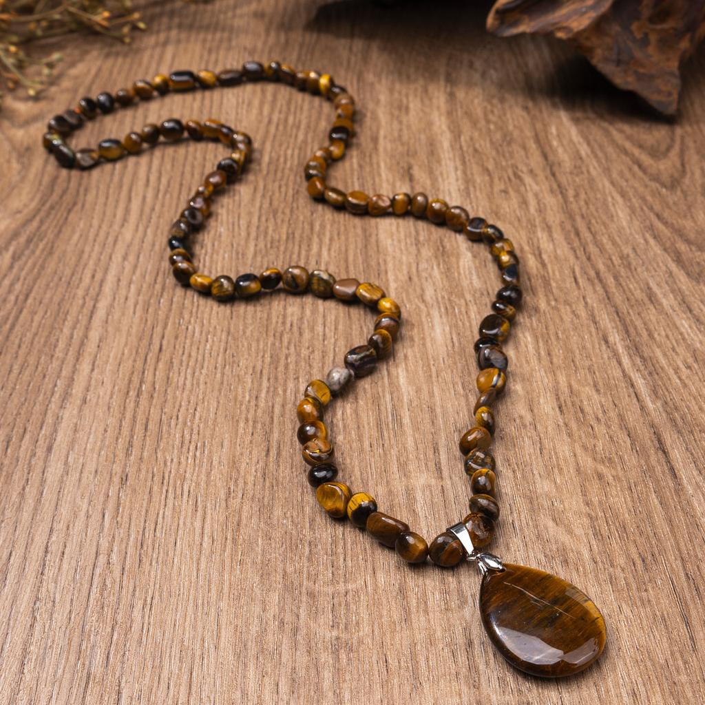 Natural Crystal Sweater Chain, Amethyst Pendant, Long Necklace, Christmas Gift, Valentine's Day Gift, Girlfriend Gift, Couple Gift, Birthday Gift