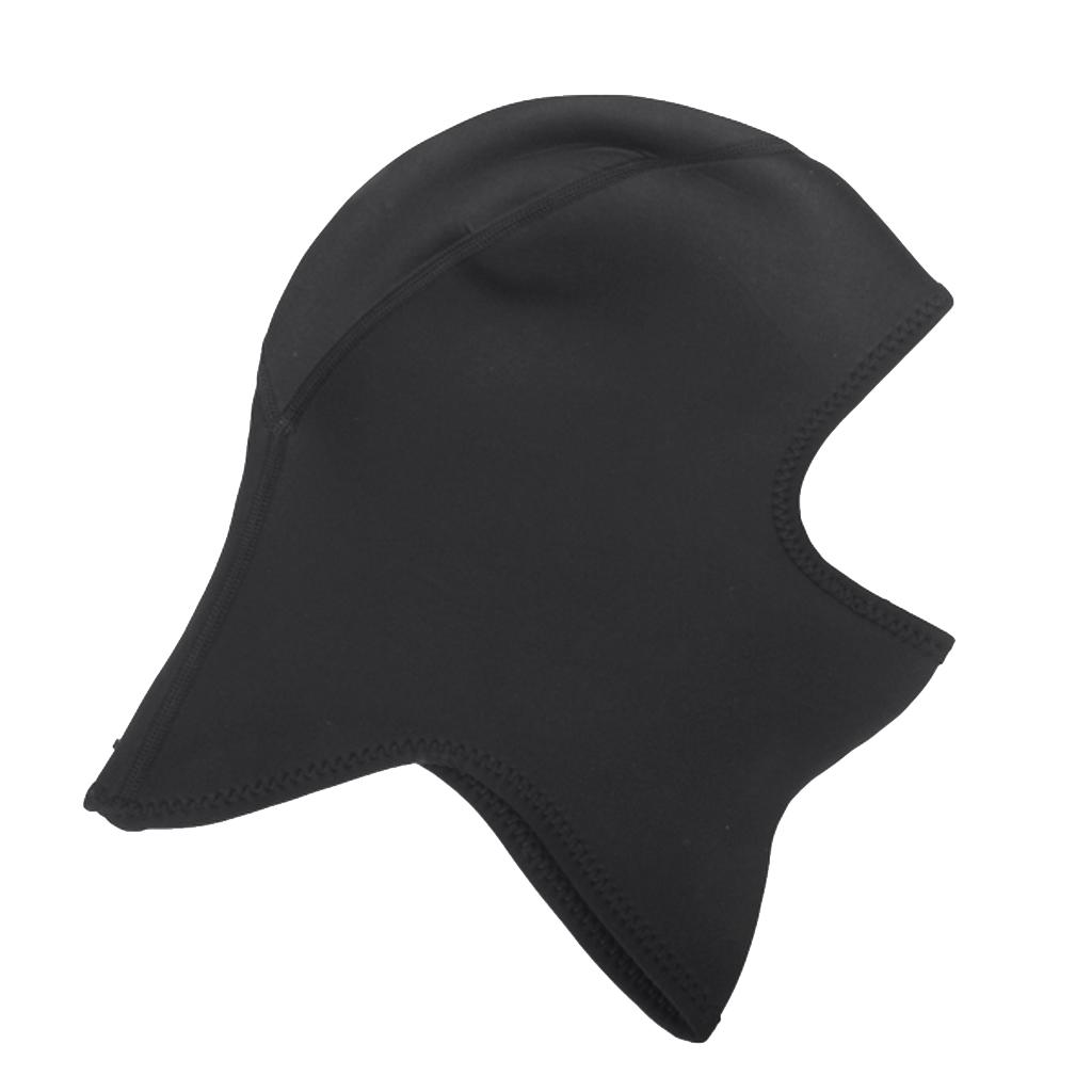 3mm Black Scuba Diving Waterproof Warm Wetsuit Beanie Hood M
