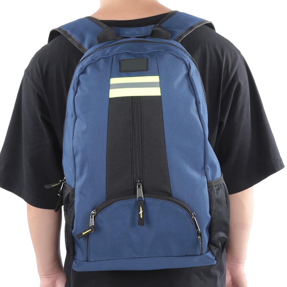 YILEQI? Double Shoulder Tool Bag Oxford Cloth Shoulder Toolkit Repair Tools Storage Backpack