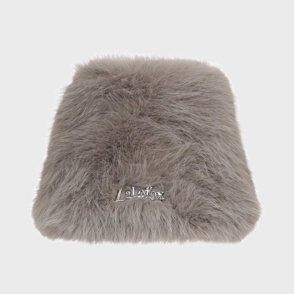 LALAFOX Furry Bucket Hat Gray Bq4Ah002