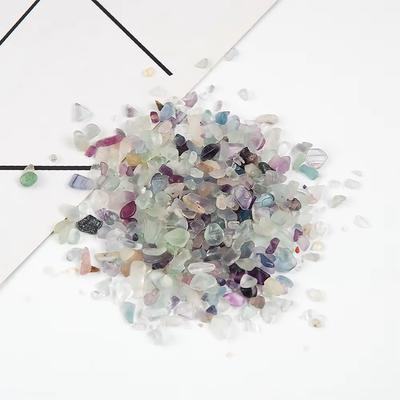 Hisenlee 500G Natural Crystal Aquarium Gravel Rocks Tumbled Crushed Stones Fountain Vase Planters Decorative Christmas New Year