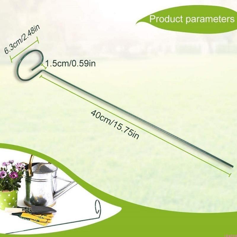Garden Support Stake Ring Metal Garden Plant Supports Single Stem Shrub Holder