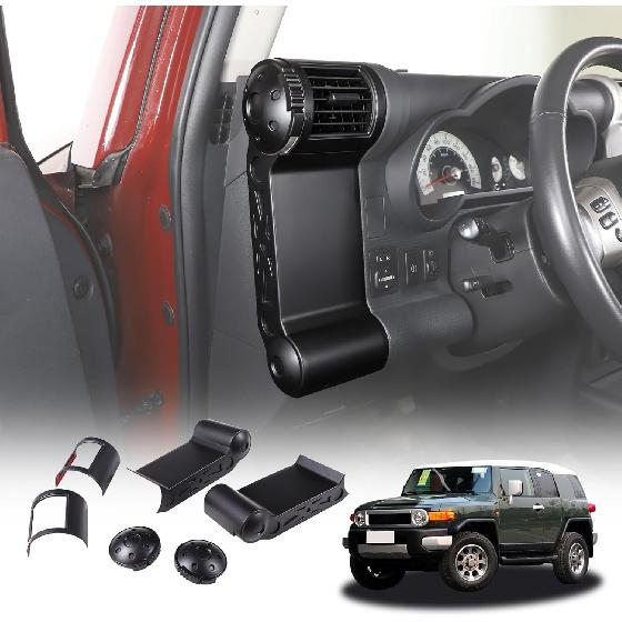 

LLKUANG ABS Car Dashboard Side Air Outlet Frame Decorative Panel for Toyota FJ Cruiser (XJ10) 2007-2022 A/C Air Vent Kit Interior Accessories (ABS матовый черный