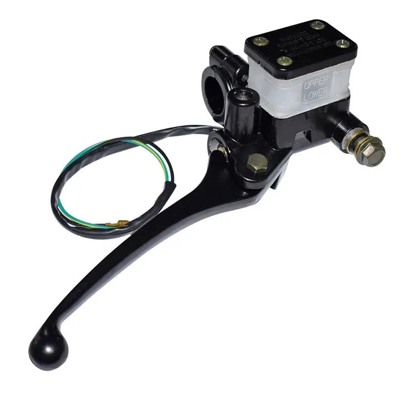 7/8" 22mm Front Right Universal Motorcycle Hydraulic Brake Clutch Master Cylinder Reservoir Levers With Cable ATV Motorbike