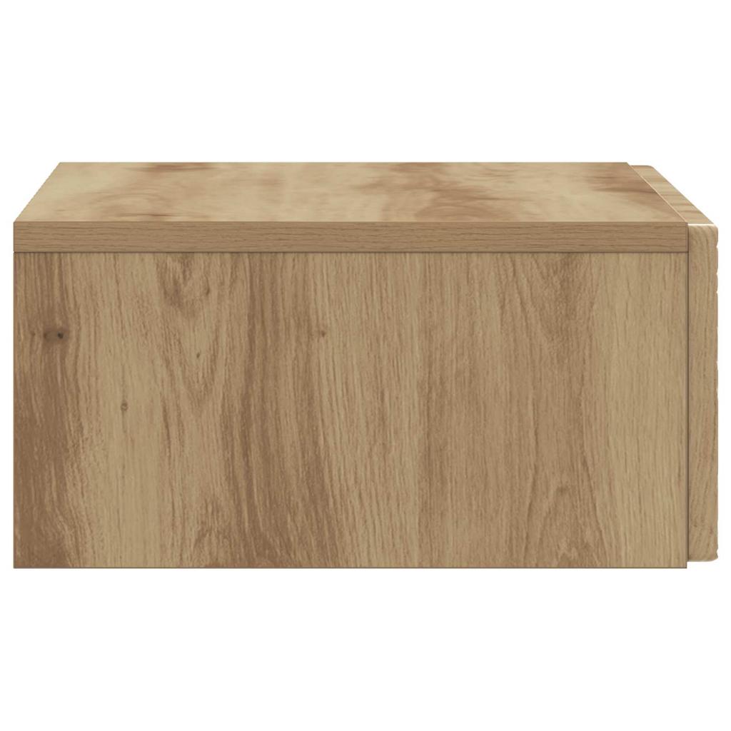 Wall Mounted Side Table Artisan Oak 59 x 34.5 x 17 cm