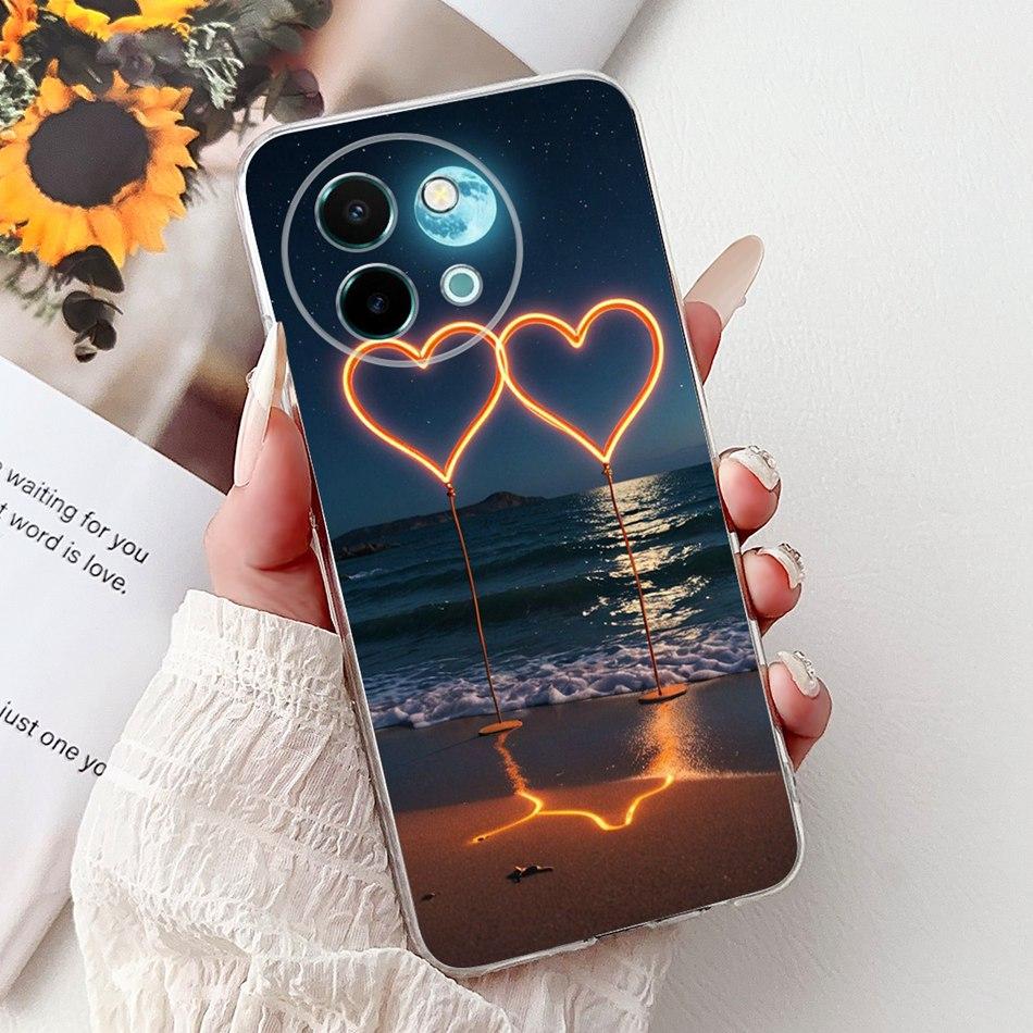 For Vivo Y38 Y58 2025 New Cool Dragon Tiger Painted Phone Case For Vivo Y38 Y58 5G Soft Silicone TPU Cases