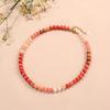 Hand Beaded Natural Stone Colorful Fashion Versatile Clavicle Necklace