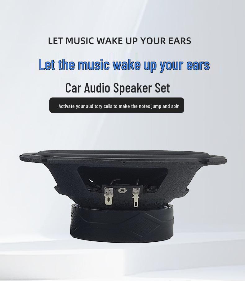 6.5-Inch Two-Way Car Audio Speaker Set with Full-Range Tweeters
