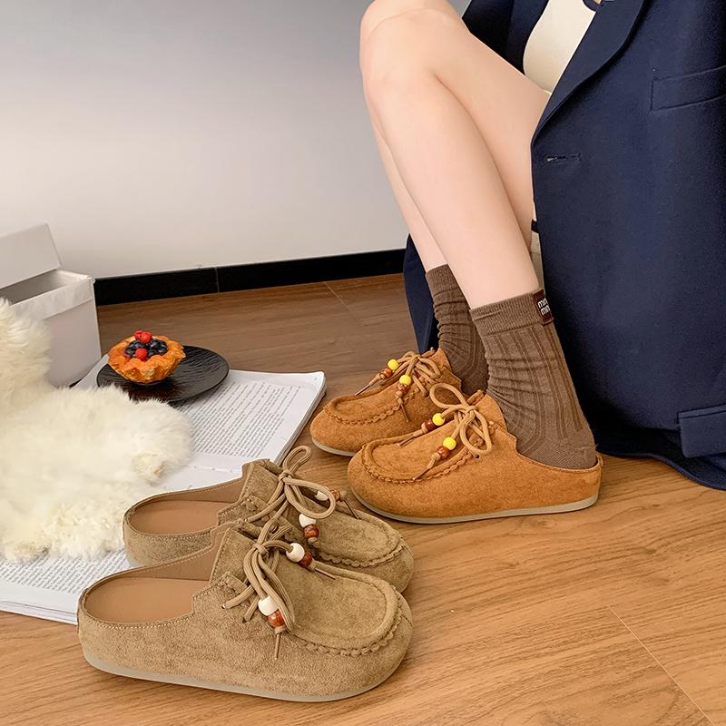 Fashion Women Flats Mules Shoes Beaded Slippers Platform Sandals 2025 Summer Trend Sport Sneaker Casual Slingback Shoes Mujer Flip Flops