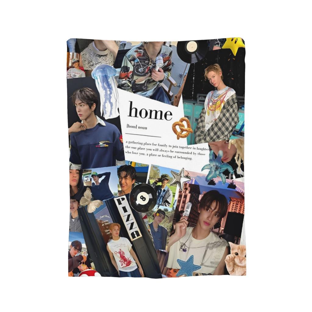 CORTIS Täcke K-popgrupp Fleecepläd Sovkläder Soffdekoration Ultralen Varm Sängkläder,