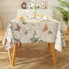 Vintage Flowers Birds  Butterfly Waterproof Tablecloth for Table Decor Washable Kitchen Dining Tablecloth Wedding Decorations