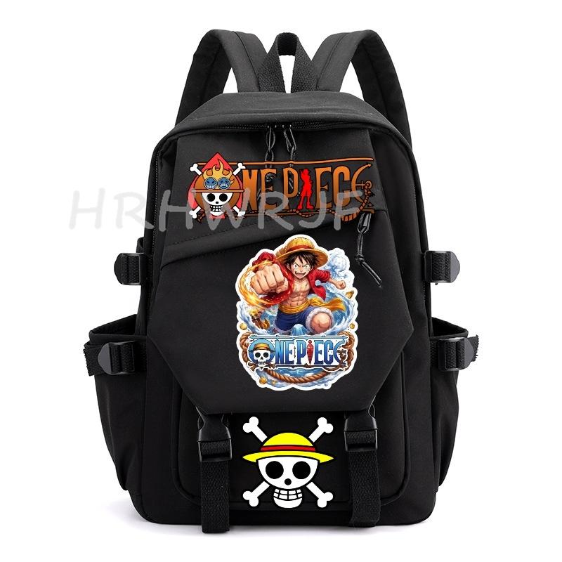 Anime ONE PIECE Backpack Monkey D Luffy College Backpack Girl Travel Book Backpack Nylon Leisure Women Laptop Men School Bags