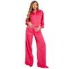 I Saw It First Womens/Ladies Satin Wide Leg Trousers