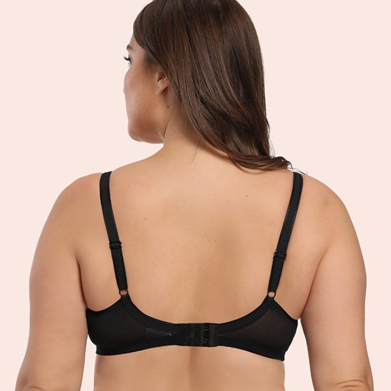 Large Size Smooth Bra Thin Cup Large Bust Small Underwear with Underwire Underwear