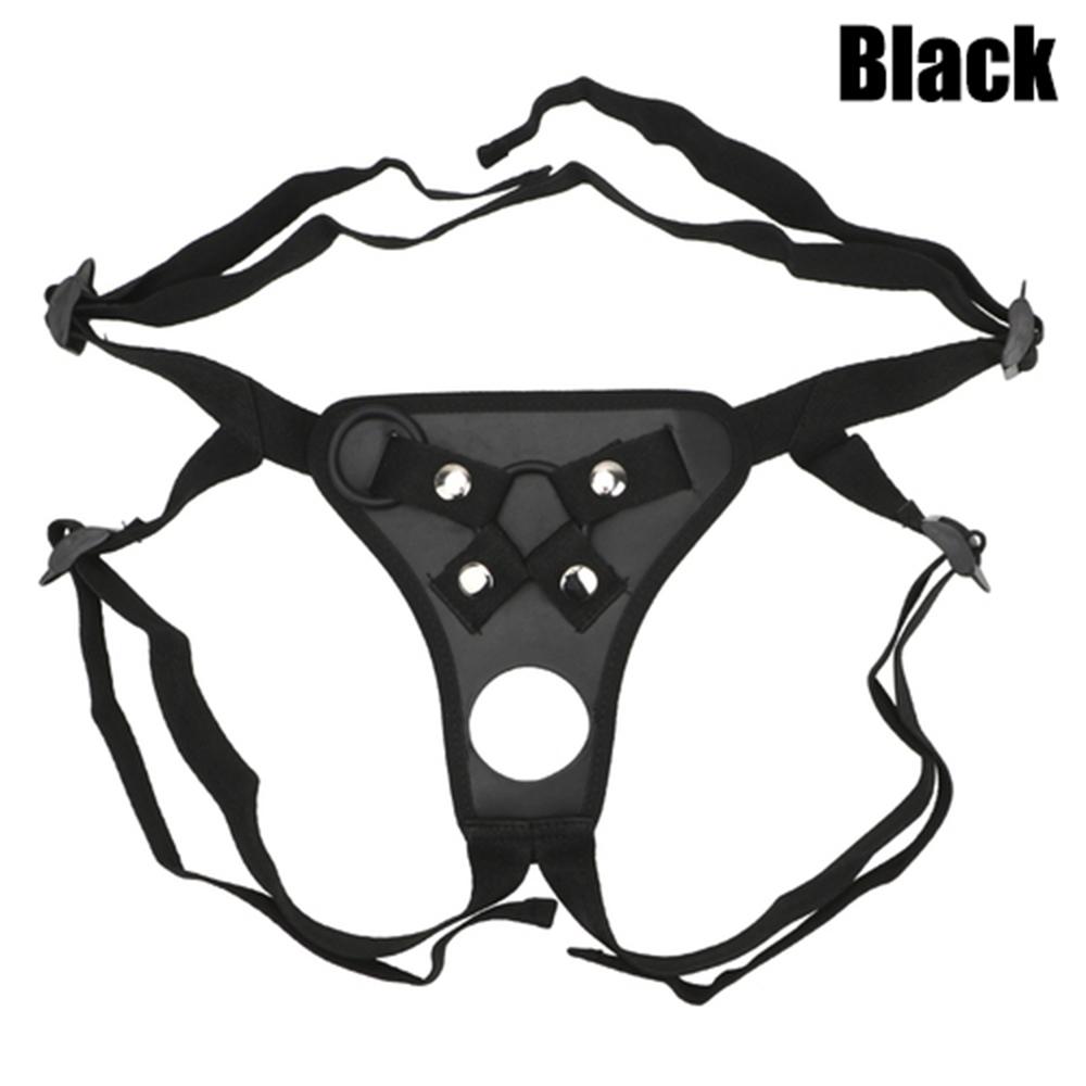 Penis Truser Sexleketøy for Menn Strap On Dildoer Bukser Justerbart Selebelte med Ringer Strapon Realistiske Dildo Bukser