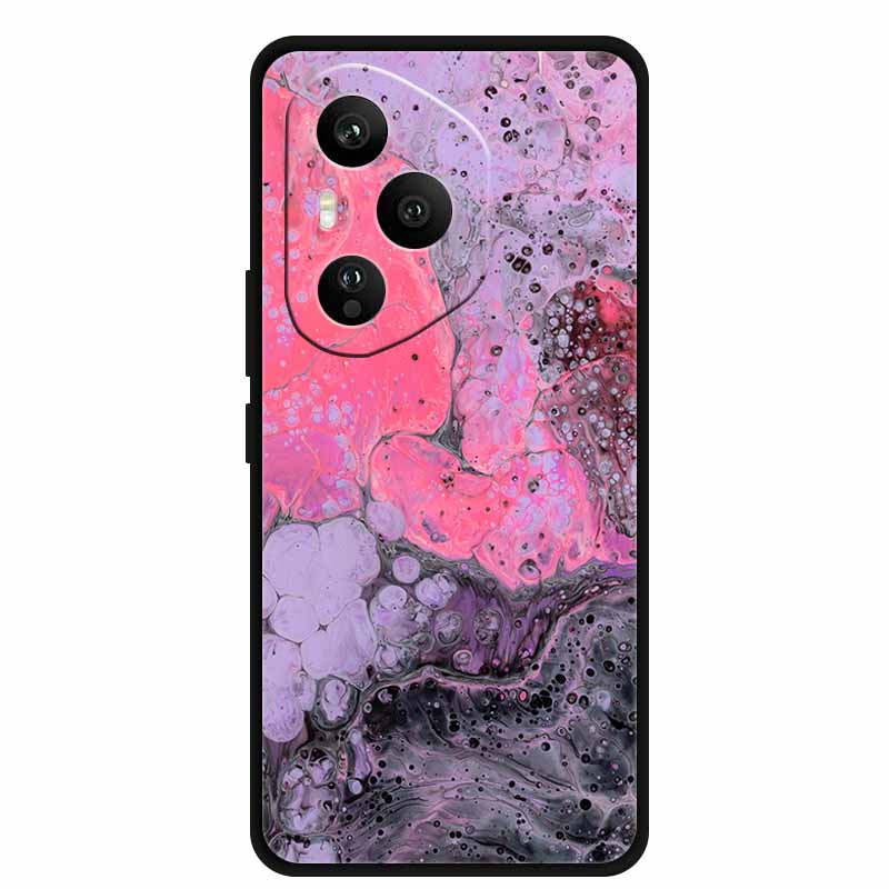 For Honor 400 Pro 5G Case Honor 400 5G Marble Painted Silicone Back Cover Cases for Honor 400 Pro/ 400 TPU Black Case 400 Pro 5G