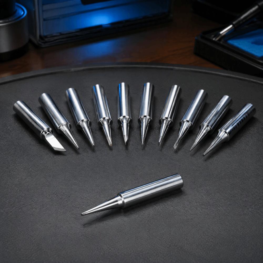 10PCS Silver Soldering Iron Tips 900M-T Series Lead-free Solder Tips For Electronics Repair