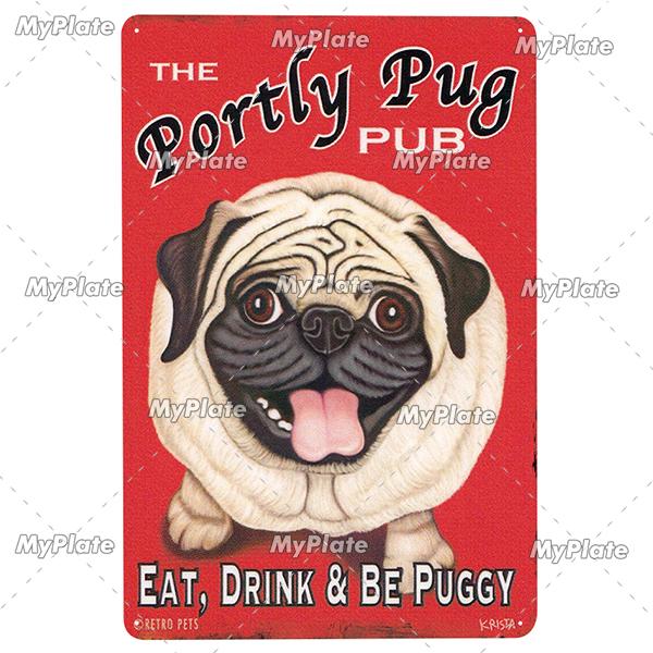 [MyPlate]Cat Poster Metal Sign Vintage Plaque Dog Tin Sign Wall Decor For Club Pet Store Tin Plate Dog Gift