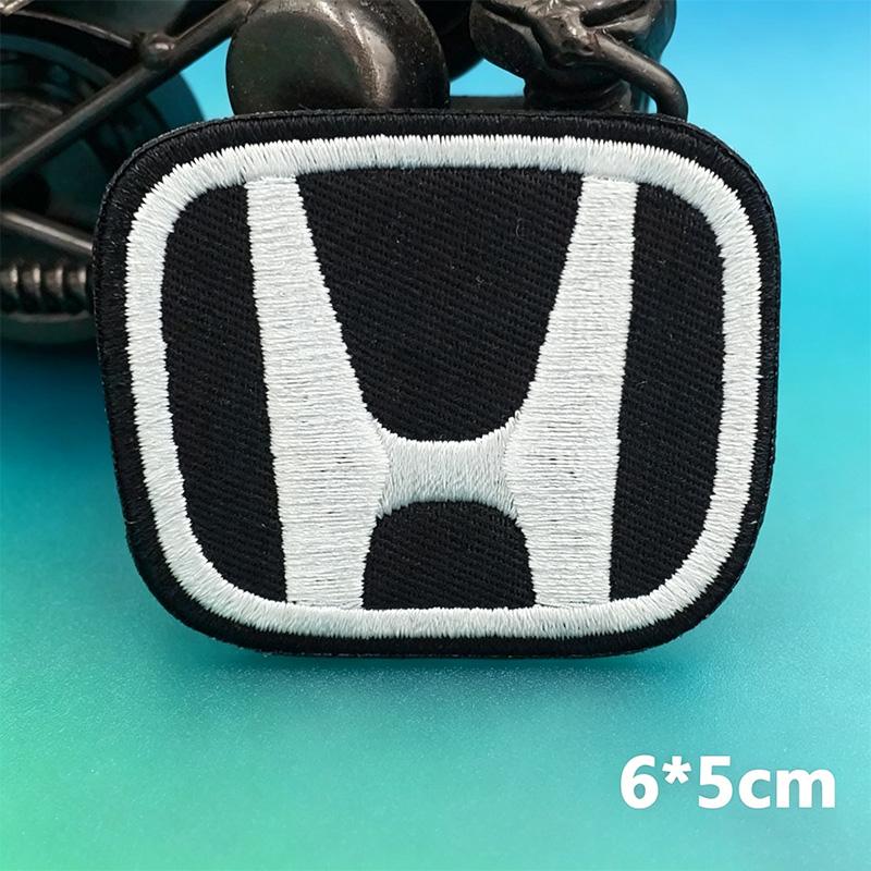 For Honda CB400 CB650 FCBF CBR25ORR CRF SH3O0 NC75O Motorcycle Logo Emblems Embroidered Cloth Stickers Clothing Hole Patch Decal