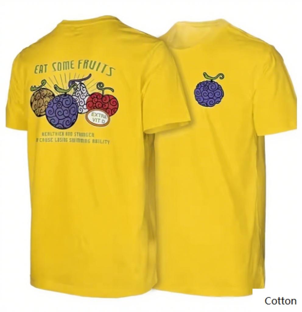 Crew Neck T - Shirt for Healthy Casual - Fruit Enthusiasts with Eye - Catching Fruit Print Classic Print New Arrival Tee S-4XL
