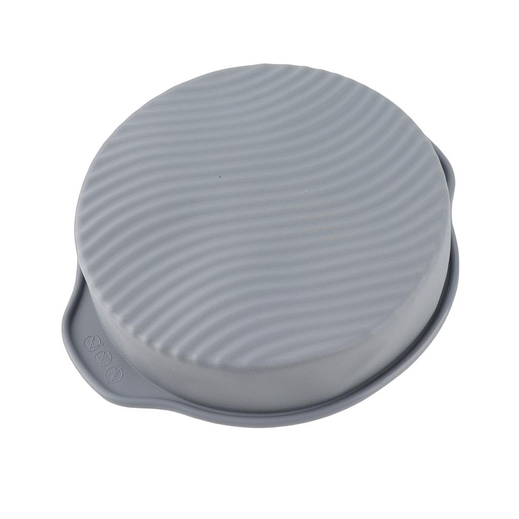 9 Inch Silicone Cake Mold Round Shape Various Baking Pan for Oven (Gray)