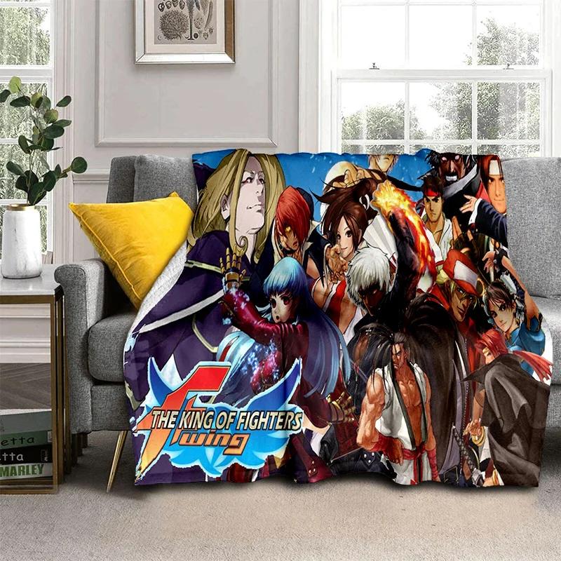 Retro Game King of Fighters Gamer Blanket,Soft Throw Blanket for Home Bedroom Bed Sofa Picnic Travel Office Cover Blanket Kids