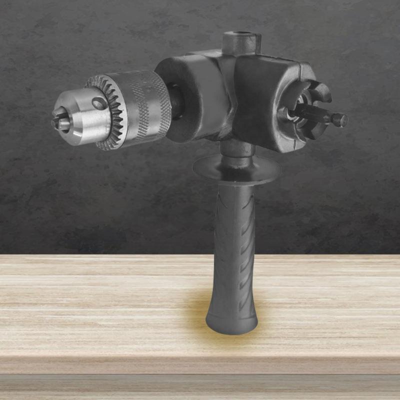 90 Degree Corner Drill Adapter with Metal Construction for Multiple Use in Furniture Assembly and Automotive Repair