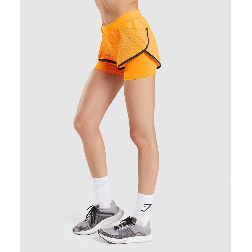 Gymshark Speed 2 In 1 Short Horizon Orange B2a5h Obc6
