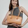 Genuine Leather Underarm Bag Large-capacity Boston Women's Bag Single-shoulder Bag Bowling Bag Casually