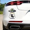 Cute UFO Cat Waterproof Sticker, Durable Easy Apply Vinyl Decal for Car Motorcycle Laptop Luggage