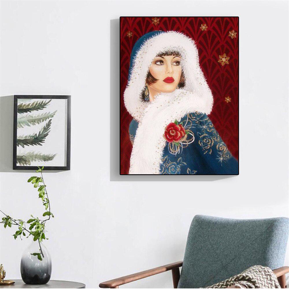 Diamond Embroidery Beauty 5d Diamond Painting Cross Stitch Full Round Diamond Mosaic