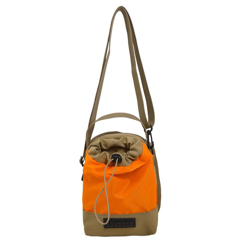 

Casual Single-shoulder Bag, Drawstring Bucket Bag, Water-resistant Double-compartment Lightweight Hand-held Crossbody Bag