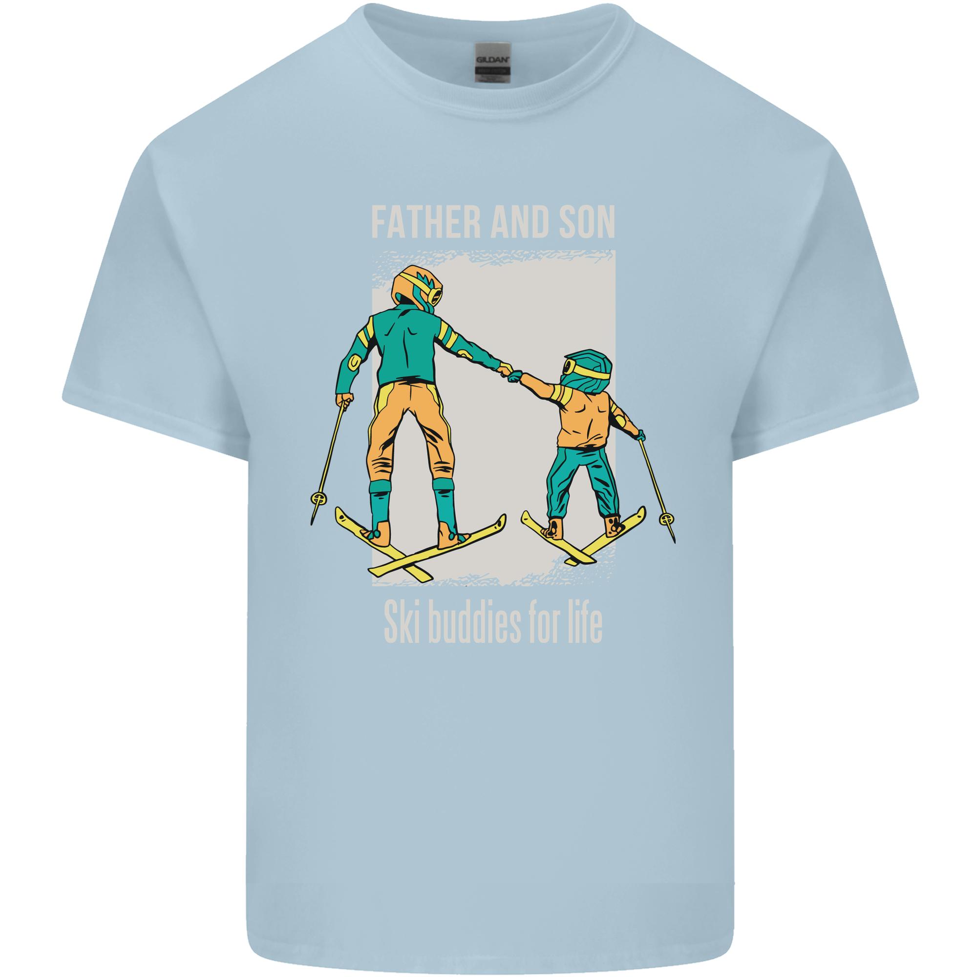 Skiing Father Son Ski Buddies Fathers Day Unisexs Light Cotton TShirt S