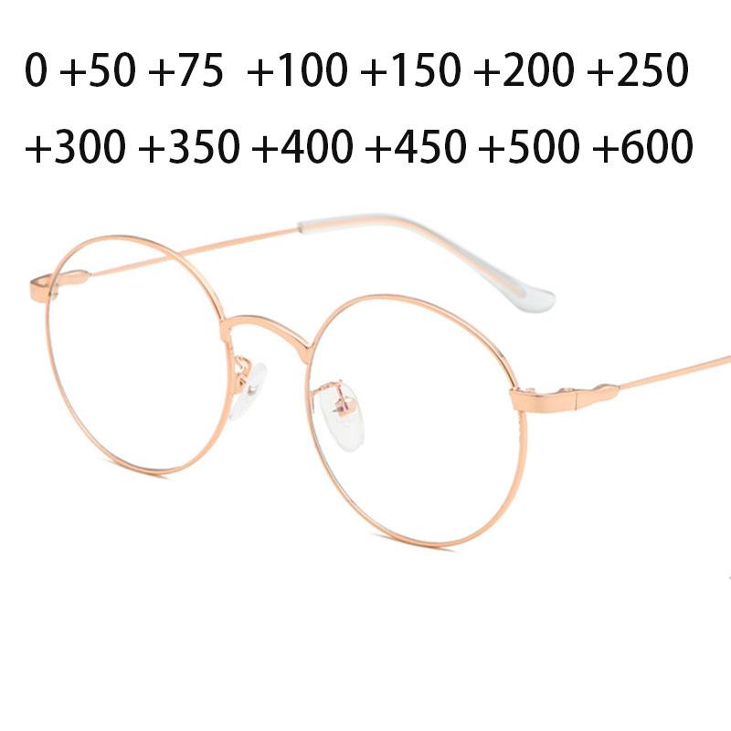 Women Round Magnifier Reading Glasses Man Smalll Eyeglasses Diopter Lenses +0.5 +1 +1.5 +2 +2.5 +3 +3.5 +4 +4.5 +5 +6