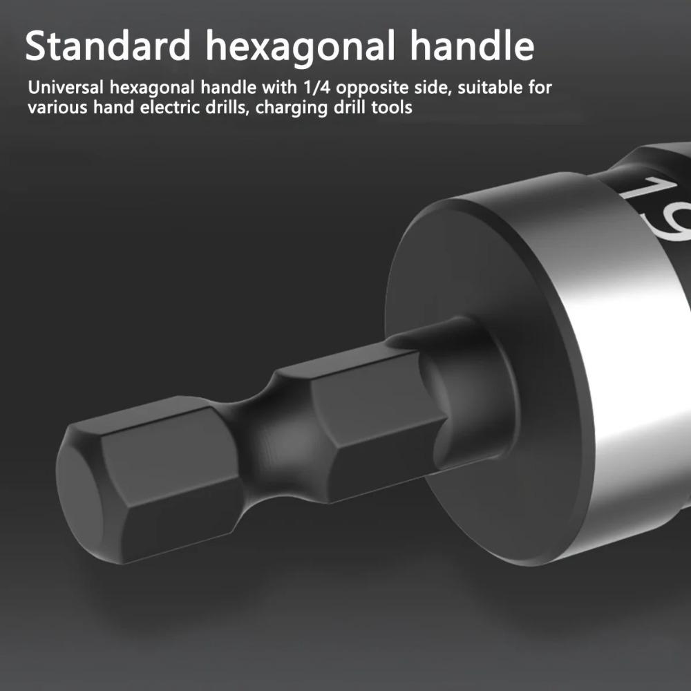 3pcs/1Set 12/16/19mm Countersink Drill Hexagonal Shank Deburring Chamfering  Woodworking Hole Opener