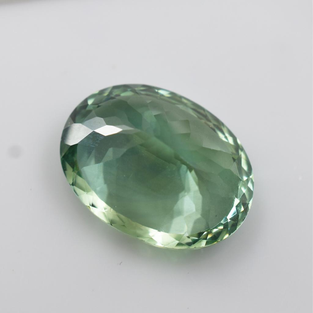 Bluish Green CERTIFIED 7 Carat Natural Loose Gemstone Teal Sapphire Oval Cut A-4285