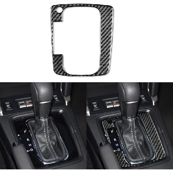 1pc Car Center Console Gear Shift Panel Decoration Sticker Real Soft Carbon Fiber Car Interior Compatible with Subaru Forester 2008-2012 Accessories