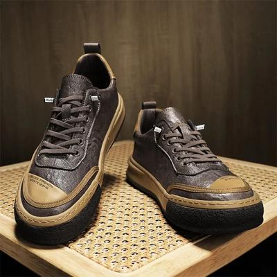 Modne buty męskie skórzane męskie męskie buty codzienne dla mężczyzn luksusowe designerskie mokasyny platforma mężczyźni skórzane buty męskie