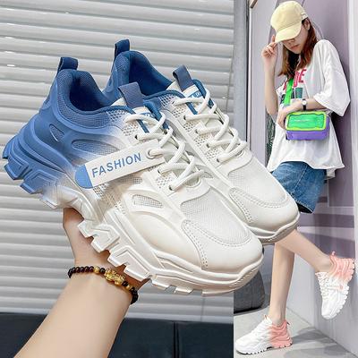 Daddy Shoes Ins Tide Spring New Mesh Breathable Thick Sole Heightening Leisure Sports